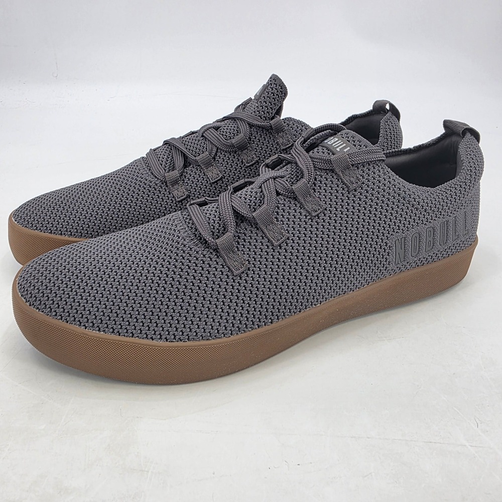 NOBULL REC TRAINER SHOES MENS SIZE 16 WOMENS SIZE 17.5 GRAY TRAINING SNEAKER LOW